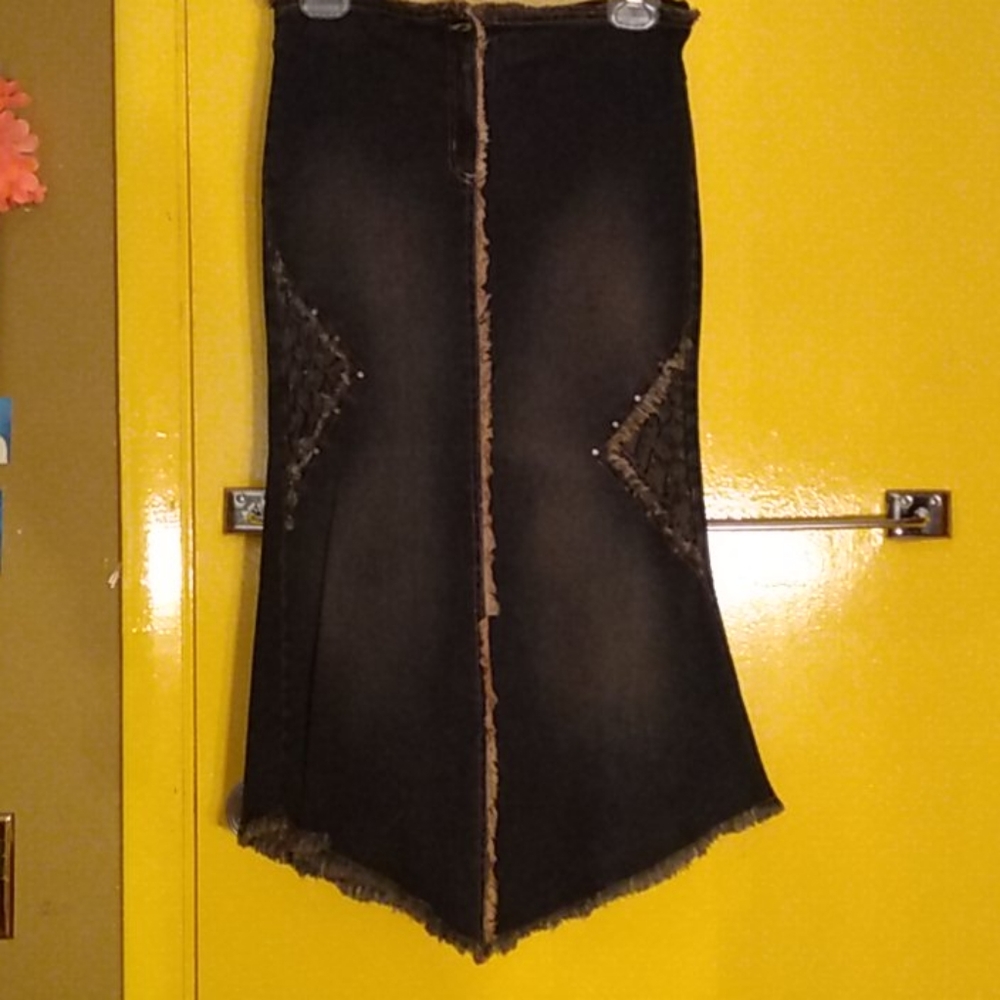🤎Stretchy Denim Skirt